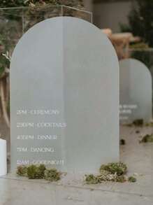 1pc 11.8"X15.7"/15.7"X21.7" Frosted Blank Acrylic For DIY Wedding Directional Sign, Wedding Signage, Birthday, Engagement Party Display Board, Party Display Board