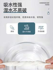 迷你手帕纸、便携口袋纸巾、小包装面巾纸、卫生纸 - 藍色 - 查看 7