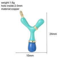 1pc A-Z Initial Letter Pendant, DIY Balloon Letter Pendant Jewelry Making Charm, Delicate Letter Pendant Accessory, Suitable For Daily Matching - Multicolor - View 27