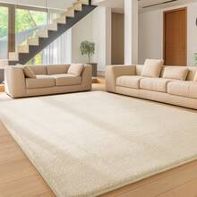 Sour Lemon Tappeto soggiorno 200x300, tappeto lavabile per cameretta bambini, tappeto per camera da letto per bambina e ragazzo, tappeto grigio, tappeti per area, pelo corto, soffice, tappetino antiscivolo per cameretta bambini - Bianco crema - Visualizzare 1