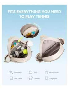 New Fashion Oversized Backpack, Large Capacity Commuter Bag, Multifunctional Storage Bag, Waterproof Tennis Racket Shoulder Bag