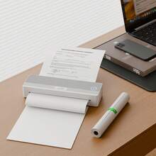 Peripage P81 Portable Thermal Printer - Compact, Fast Printing For Documents, Drawings, Notes (Multiple Sizes) - Grey - View 3