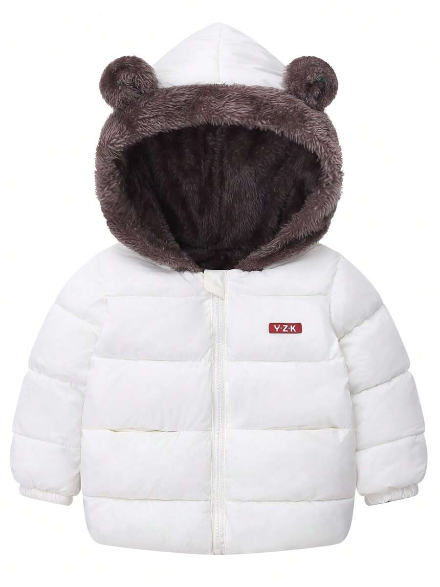 男童双面保暖夹克 - 白色 - 查看 1