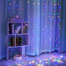 2m USB Curtain String Lights, 8 Modes LED Lights For Christmas, Wedding, Bedroom, Birthday Party, Indoor Window Decor, Holiday Atmosphere Lighting Home Decor Christmas Decorations Room Decor Winter Christmas Decorations Home Christmas Gifts Christmas Decor