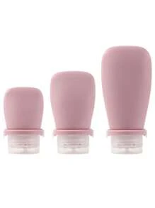 1入組矽膠旅行瓶套裝，適用於洗髮水、化妝品和乳液，防漏設計，30ml/60ml/90ml