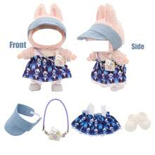 For Labubu, Sun Hat, Crossbody Bag, Dress, Shoes Set (Excluding Plush Doll) - Multicolor - View 7