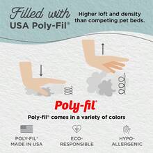 Original Calming Donut Dog And Cat Bed Shag Faux Fur Frost Gray Medium 30x30" Helps Provide Anxiety Relief For Pets - sương giá + thường xuyên - Xem 6