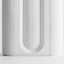 ORIZZONTE Vaso Architettonico Bicolore – Precisione, Texture e Carattere Tattile 9.1*5.5*17.9cm, 100% Made in Italy - Bianco - Visualizzare 6