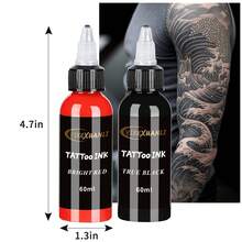 yikexuanli 60/120ml Black Tattoo Ink, High Quality, Deep Black, Long-Lasting And Rich Pigment, Suitable For Lining And Shading, Ideal For Professional Tattoo Artists, Professional Body Art Supplies - Multicolor - View 8