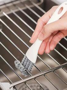 1/5Pcs Cleaning Brush BBQ Grill Scraper Multifunctional Grill Net Oven Baking Tray Kitchen Brush Stove Corner Barbecue Grid Brush Barbecue Grill Cleaning Kitchen Stuff Camping Professional BBQ Cleaning Brush V-Shaped Hooked Design For Grill, Oven Rack & Baking Tray Durable Kitchen Scraper Tool