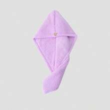 4 件装珊瑚绒柔软发巾，速干吸水菠萝纹理浴帽，成人适用