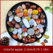 100جرام/150جرام/200جرام/300جرام أحجار عقيق ملونة، حصى، ديكور حوض السمك، ديكور المنزل، لتزيين الأحواض المائية، أصص النباتات الصغيرة، ديكور الحديقة، حصى حوض السمك، ديكور النباتات