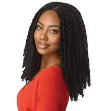 AOutre Crochet Braids XPrion Twisted Up 3X Springy Afro Twist 24" 1pack 1B 4331 - JetBlack - 查看 5