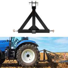 3-Point Trailer Hitch Adapter For Trailers And Farm Equipment,3 Point Trailer Hitch With 2" Receiver,For Most Tractors And Trailers - Black - View 3