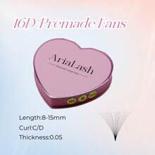 10D/12D/14D/16D/18D/20D 尖头底座 1000 片装 预制浓密睫毛延长 0.05 毫米 厚度 8-15 毫米 长度 - D 卷曲 - 自然柔软 - 手工嫁接假睫毛 适合专业人士使用 - D - 查看 48