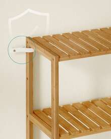 Étagère de Rangement, 6 Niveaux, Support pour Plantes, Multifonction, pour Entrée, Salle de Bain, Balcon, Cuisine, 26 x 60 x 160,9 cm, Beige - Beige - Voir 4