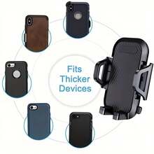 Universal Car Phone Holder, Upgraded Car Phone Holder With Strong Suction, Suitable For All Smart Phones, Travel Essentials Car Essentials Car Interior Accessories. Compatible With IPhone, Android Phone, Gift For Birthday, Family, Friends Phone Stand Phone Accessories - 黑色 - 查看 4
