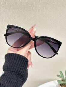 1 件猫眼塑料全框优雅百搭辣妹风格完美精致时尚眼镜，适合女性 - 音乐节、街拍、海滩派对、约会服装、单身派对时尚配饰猫眼形墨镜 - 彩色 - 查看 3