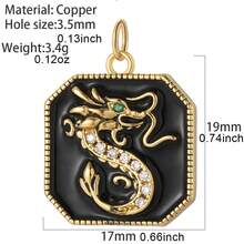 1 Piece Of Personalized Light Luxury Black Heart Necklace Pendant Inlaid With Zirconia Pendant Accessories DIY Pendant Round Asymmetrical Star Pendant, Can Be DIY Made Into Necklace, Bracelet, Ankle Chain - Black - View 13