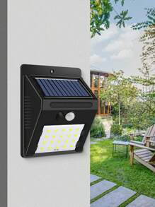 1pc 20/30/40 LED Solar Powered Outdoor Light, Solar Powered, Super High Lumens Solar Wall Light, 3 Mode Switch, Outdoor Yard Solar Sensor Light, Waterproof 4-Sided Solar Wall Light With Motion Sensor, Suitable For Garden, House, Garage
