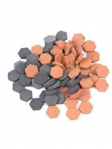 30Pcs/100Pcs 1/16 Scale Simulation Miniature Hexagon Red Brick Model ForDIY Fairy Dollhouse Garden Accessories Decorations