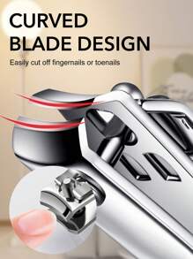 ANDVICTORY 2/4Pcs Nail Clippers Toenail Clippers Fingernail Clipper Set Carbon Steel Ultra Sharp Sturdy Curved Edge Cutter Trimmer Finger Nail Clip For Adults Men Women Nail Cleaner - Multicolor - View 3