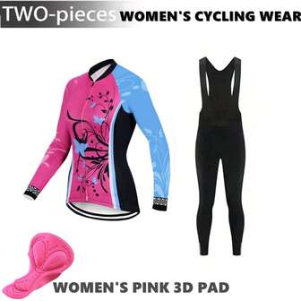 女式涤纶骑行服 - 几何迷彩图案，高领，短插肩袖，轻微弹力针织面料，四季透气户外骑行服，带拼色细节