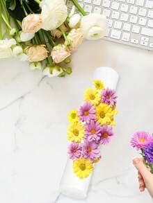 4/6/10支装优质白色花泥棒，15.75英寸 x 1.96英寸 - DIY婚礼插花底座，实心圆柱形花泥，适用于活动和派对装饰、母亲节、送给妈妈的礼物 - 白色 - 查看 4