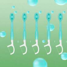 30pcs/20pcs/10pcs/5pcs/Set,Disposable Mini Travel Toothbrushes, 5-In-1 Pre-Pasted Mini-Brush+Floss+Pick+Tongue Scraper, Teeth Whitening,Prepasted On The Go Toothbrush For Travel, Portable Toothbrush With Freshening Bead,Compact Design For Travel, Work, & Daily Use