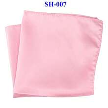 1pc Men's Solid Color Silk Pocket Square/Handkerchief For Weddings, Parties And Formal Events, 30x30cm - Multicolor - View 29