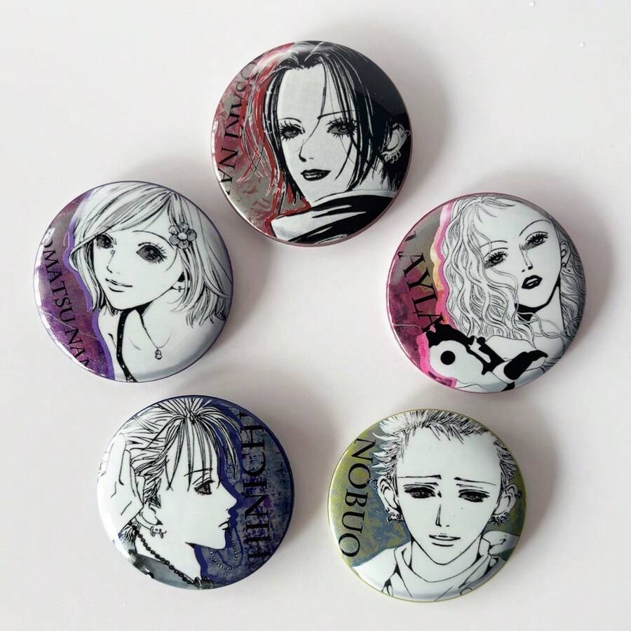 1pc/Set Cartoon Girl Brooch, Nana Badge, Clothing Backpack Decoration, Accessory, Metal Lapel Pin, Bag Emblem, Friend Gift, Student Backpack Decor