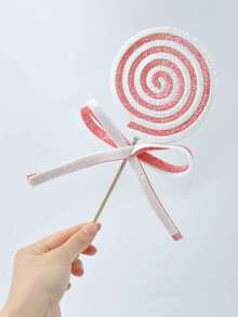 1/2PCS Christmas Simulation Candy Branch Flash Foam False Lollipop Cuttings Christmas Tree Decoration Home Vase Festival Party Decoration Home Decor Christmas Decorations Room Decor Winter