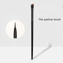 Pincel de maquillaje para cejas angulado ultra delgado, pincel de sombra de ojos inclinado portátil y preciso, herramienta de brochas de maquillaje para dar forma natural a las cejas