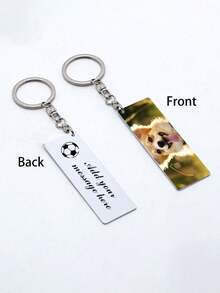 1pc Customized Metal Keychain, Heat Transfer Printed Photo & Text Double-Sided Round Metal Keychain, Graduation/Anniversary Gift Suitable For Mom, Dad, Family, Friends, Classmates, Roommates, Best For Holidays,Trinkets - Multicolor - View 20