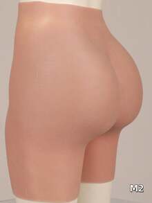 Crossdresser Silicone Open-Crotch Shaper Pants - Realistic Butt Lifter, Transgender Must-Have Silicone Butt Enhancer Pants - Open-Crotch Stretch Style, Exclusive Crossdresser Silicone Open-Crotch Elasticity Pants Realistic Skin Texture Elasticity Pants Enhancer Shaper Realistic Butt Pants For Transgender Crossdresser Indispensable - Apricot - View 6