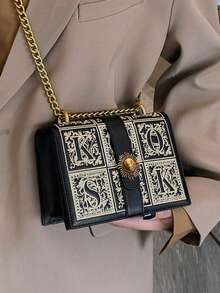 迷你复古方包，时尚斜挎单肩包