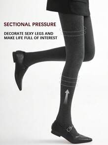 1双女士高腰加厚天鹅绒连裤袜 300克（黑色/深灰色/浅灰色），舒适紧身裤
