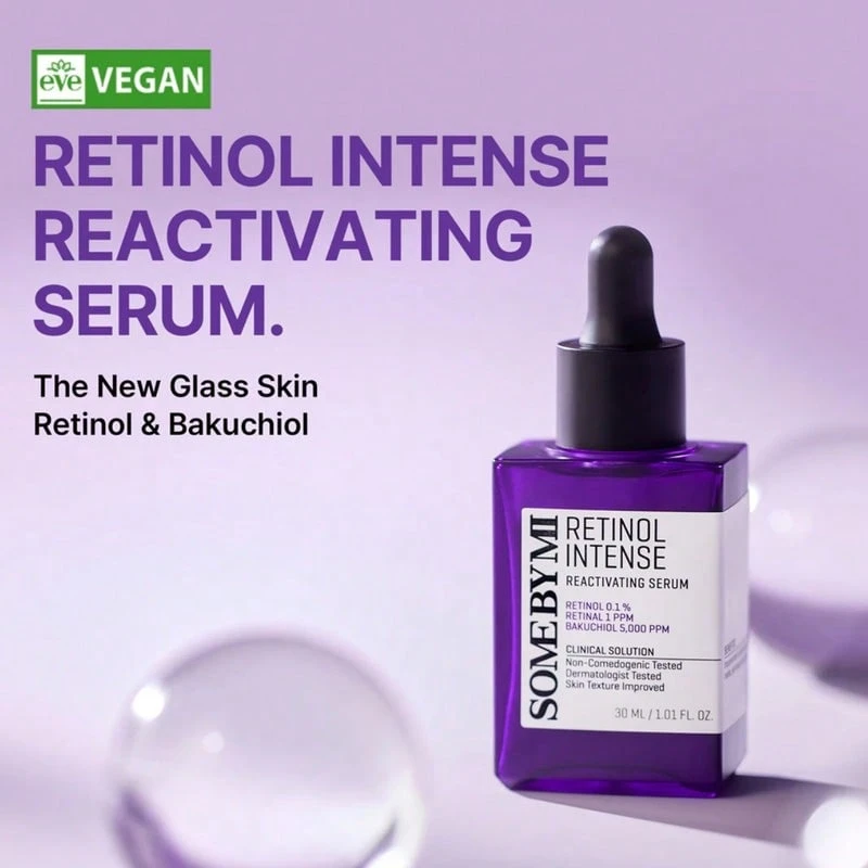 SOME BY MI Retinol Intense Reactivating Serum 30ML - Intensive Anti-Aging Serum With Retinol - Hyaluronic Acid - View 1