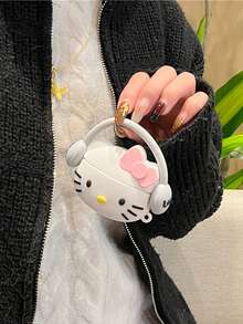 3D Sanrio Bag Pendant: Hello Kitty, Kuromi, My Melody 3D Earphone Case, Suitable For  1, 2, 3, Pro Wireless Bluetooth Earphone Protective Case, Made Of Soft Silicone, Also Serves As A Bag Decoration(Note: The Colors Of The Hooks Will Be Randomly Assigned).. - Kitty - View 4