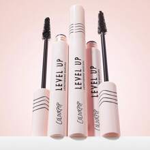 ColourPop Level Up Máscara Alargadora - Máscara negra construible para levantar y alargar las pestañas - Separa y extiende la longitud de las pestañas - Fórmula acondicionadora con vitamina C y E - Negro (7 ml)