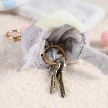 疯狂动物城系列尼克毛绒钥匙扣玩具，创意饰品和吊坠，可用于装饰包包和挂件，也可作为节日礼物 - Nick - 查看 4