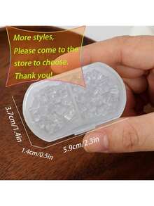 1 Box 2 Styles Earring Back Plug DIY Earring Hooded,5mm Women's Fashion Earrings,Earring Back Scrunchie Accessory