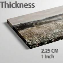 1 Pc Canvas Painting,Painting, Frame, Landscape, Meadow, Flowers, Mountains, Desk, Laptop, Plant,Wood Framed Painting (1) Thickness 2.5 Cm/ 1 Inch-Home Decoration For All Occasions,Ideal New Year, Valentine's Day,Thanksgiving,Easter,Christmas Gift,Room Decoration Aesthetic,Wall Decoration Art,Perfect Gift,Autumn And Winter Wall Decoration,Living Room Decoration, Bedroom Decoration, Kitchen Decoration, Entry Decoration, Bathroom Decoration, Direct Wall Painting, High Quality Wall Painting Poster,Modern Home Decoration Stretched And Framed Ready To Hang