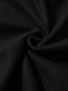 男士纯色休闲宽松连帽运动衫，秋冬