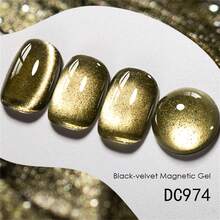 Mtssii 7ml 黑色天鹅绒猫磁性凝胶指甲油闪亮闪光朋克风格美甲漆半永久性可去除 UV LED 指甲油 - 彩色 - 查看 3