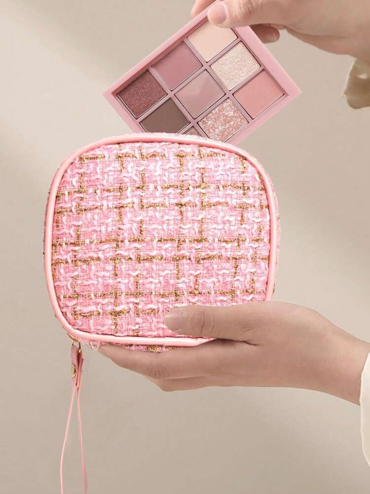 1个大容量防水化妆包 - 非常适合旅行和收纳化妆品及化妆刷，可用作洗漱包、化妆包、旅行必备品、宿舍用品、返校行李包，带拉链，可收纳口红、化妆刷、手机、硬币，适合居家、旅行和学校使用，化妆品收纳盒 - 彩色 - 查看 3