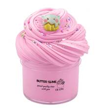 1瓶70毫升水晶史莱姆，弹性杏桃奶油史莱姆 - 桃子香味减压玩具，最佳返校礼物。圣诞节和万圣节礼物，派对小礼物[随机配件和包装贴纸图案]桃子水晶粘土，颜色随机（1个随机配件，不含史莱姆 - 不推荐） - 彩色 - 查看 9