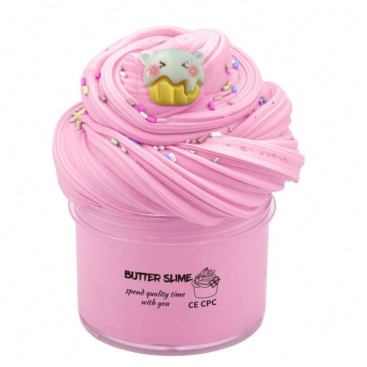 1瓶70毫升水晶史莱姆，弹性杏桃奶油史莱姆 - 桃子香味减压玩具，最佳返校礼物。圣诞节和万圣节礼物，派对小礼物[随机配件和包装贴纸图案]桃子水晶粘土，颜色随机（1个随机配件，不含史莱姆 - 不推荐） - 彩色 - 查看 9