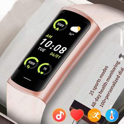 Smart Watch Monitors Sleep, Heart Rate, Blood Pressure, Multiple Exercise Modes, IP67 Waterproof, Steps, Alarm Reminder, Fashionable, Compact And Lightweight Women's Watch
