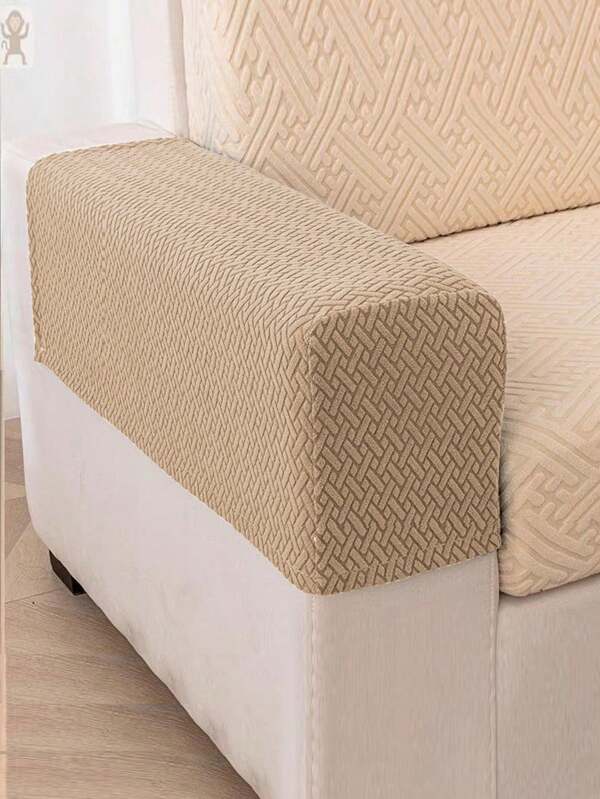 2pcs,Abstract Grid, Sofa Armrest Cover, All Practical, Durable, All-Inclusive Universal, Short, Fixed Armrest Cover, Side Cover,Room Decor